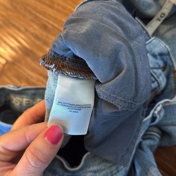 Lands End high rise stovepipe straight ankle jeans size 8 - Picture 8 of 12